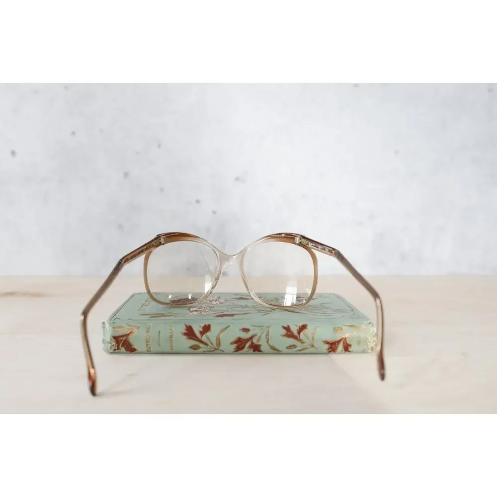 Vintage 1970s Eyeglass Frames 51-17 NOS Grandmacore Eyewear USA Made Geek